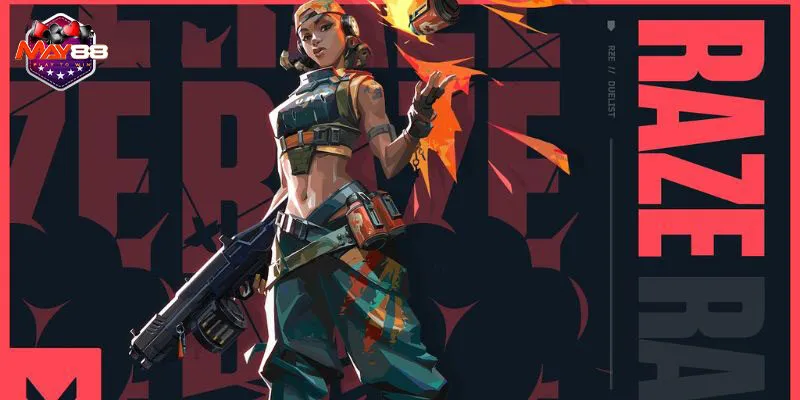 Raze có năng lực ném ra Blast Pack để chúng dính vào những bề mặt tiếp xúc